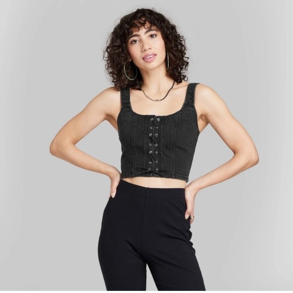 Wild Fable Tops Lace Front
Denim Top - Picture 1 of 6